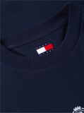 Blue Repeat Crest Logo Relaxed Sweatshirt  Men