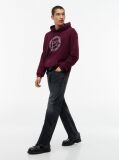 Μωβ Βαμβακερό Hoody Με Σημαιάκι Wavy  Άνδρες