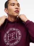 Μωβ Βαμβακερό Hoody Με Σημαιάκι Wavy  Άνδρες
