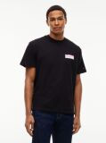 Black Signature Logo Relaxed Jersey T-Shirt  Men