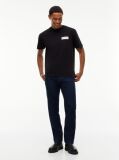 Black Signature Logo Relaxed Jersey T-Shirt  Men