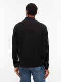 Black Regular Fit Long Sleeve Polo Shirt  Men