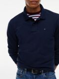 Blue Regular Fit Long Sleeve Polo Shirt  Men