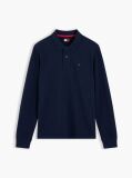 Blue Regular Fit Long Sleeve Polo Shirt  Men