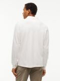 White Regular Fit Long Sleeve Polo Shirt  Men