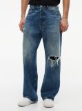 Denim Theo Distressed Loose Jeans  Men