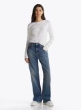 Denim Mia Άνετο Τζιν Με Κανονική Μέση Και Ξεθωριασμένο Εφέ  Γυναίκες