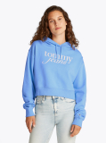 Μπλε Άνετο Hoodie Με Λογότυπο  Γυναίκες