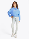 Μπλε Άνετο Hoodie Με Λογότυπο  Γυναίκες