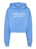 Μπλε Άνετο Hoodie Με Λογότυπο  Γυναίκες