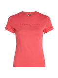 Ροζ T-Shirt Σε Slim Γραμμή Με Tonal Λογότυπο  Γυναίκες
