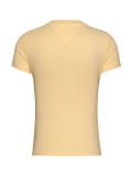 Yellow Slim Fit Tonal Logo T-Shirt  Women