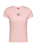 Ροζ Essential T-Shirt Με Λογότυπο Σε Slim Γραμμή  Γυναίκες