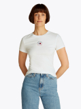 Μπεζ Essential T-Shirt Με Λογότυπο Σε Slim Γραμμή  Γυναίκες