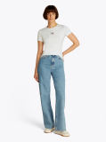 Μπεζ Essential T-Shirt Με Λογότυπο Σε Slim Γραμμή  Γυναίκες