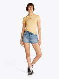 Κίτρινο Essential T-Shirt Με Λογότυπο Σε Slim Γραμμή  Γυναίκες