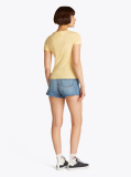 Κίτρινο Essential T-Shirt Με Λογότυπο Σε Slim Γραμμή  Γυναίκες