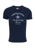 Blue Slim Fit NYC Logo T- Shirt  Women