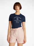Blue Slim Fit NYC Logo T- Shirt  Women