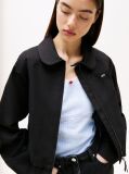 Black Tommy Badge Water Repellent Jacket  Women