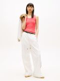 Pink Ribbed Slim Tank Top  Women
