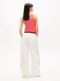 Pink Ribbed Slim Tank Top  Women