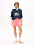 Pink Logo Sueded Terry Relaxed Sweat Shorts  Women