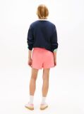 Pink Logo Sueded Terry Relaxed Sweat Shorts  Women
