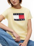 Yellow Tonal Tommy Flag T-Shirt  Women