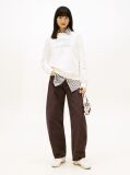 Beige Tonal Tommy Flag Sweatshirt  Women