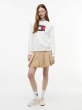 Άσπρο Tonal Φούτερ Με Tommy Σημαία  Γυναίκες