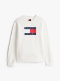 Άσπρο Tonal Φούτερ Με Tommy Σημαία  Γυναίκες