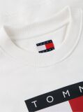 Άσπρο Tonal Φούτερ Με Tommy Σημαία  Γυναίκες