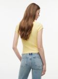 Yellow Tommy Badge Scoop Neck Slim T-Shirt  Women