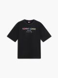 Black Washed Oversized Jersey T-Shirt  Women