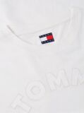 Άσπρο Άνετο Βαμβακερό T-Shirt  Γυναίκες