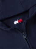 Blue Boxy Sueded Terry Zip-Thru Hoody  Women