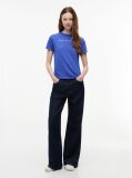 Blue Repeat Logo Washed Jersey T-Shirt  Women