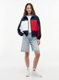 Μπλε Oversized Αντιανεμικό Τζάκετ Με Λογότυπο Στην Πλάτη  Γυναίκες