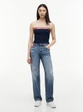 Denim Vintage Τζιν Με Μεσαίο Καβάλο Σε Ίσια Και Στενή Γραμμή  Γυναίκες