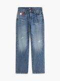 Denim Vintage Τζιν Με Μεσαίο Καβάλο Σε Ίσια Και Στενή Γραμμή  Γυναίκες