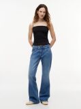 Black Smock Slim Strap Top  Women