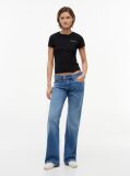 Black Logo Slim Jersey T-Shirt  Women
