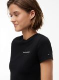 Black Logo Slim Jersey T-Shirt  Women