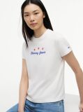 White Back Logo Graphic Crew Neck T-Shirt  Women