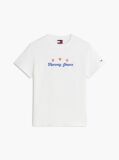White Back Logo Graphic Crew Neck T-Shirt  Women