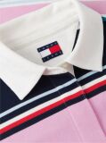 Multi Mixed Stripe Relaxed Rugby Shirt  Women