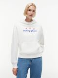 White Back Graphic Boxy Hoody  Women