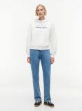 White Back Graphic Boxy Hoody  Women