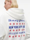 White Back Graphic Boxy Hoody  Women